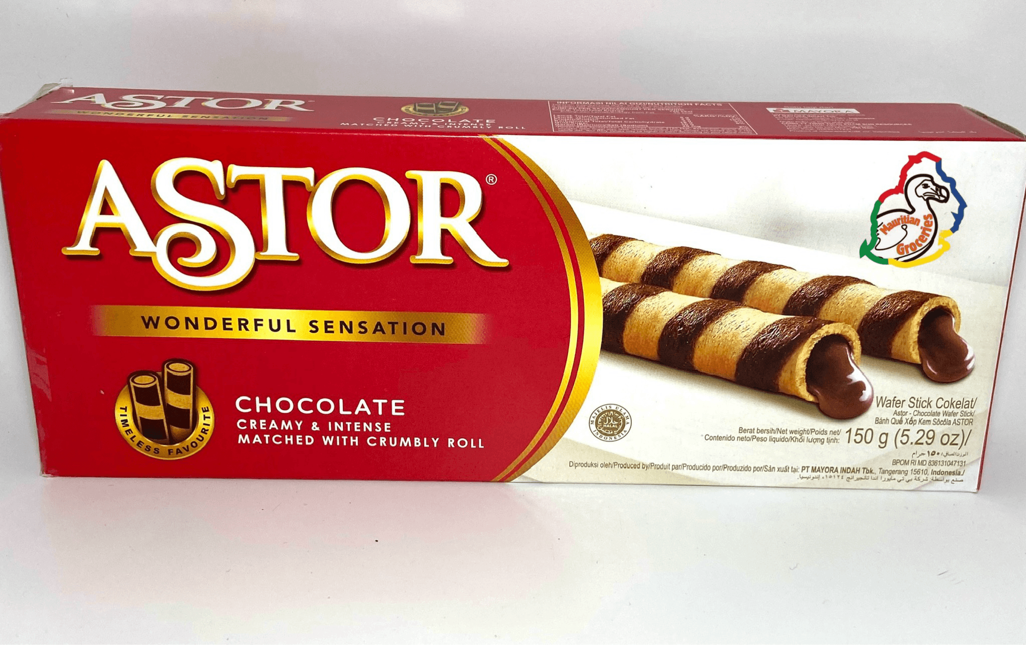 Astor Large Single Box/ Pack CHOCOLATE MATCHED WITH CRUMBLY ROLL 150g product image 2