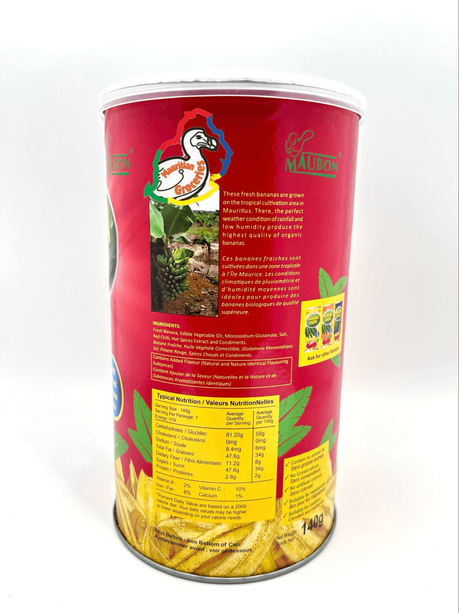 Banana Chips Tub Spicy 140g product image 3