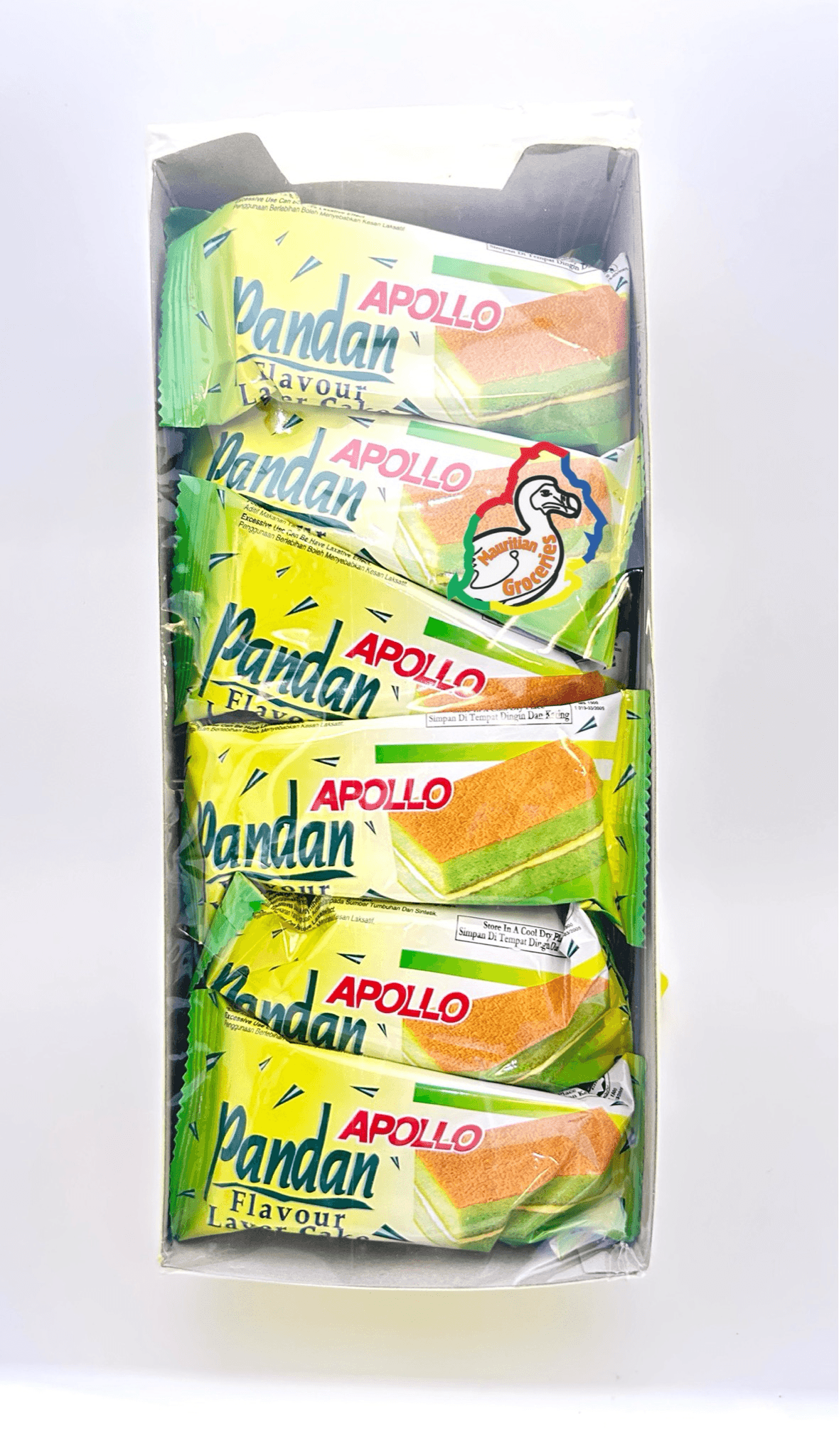 Apollo Pandan Layer Cake 18g X 24 Packets (432g) product image 2